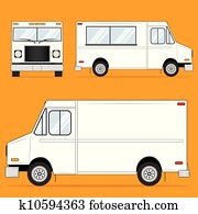 alimento, caminhão, em branco