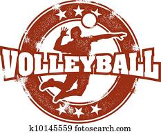altmodisch, volleyball, sport, briefmarke altmodisch, volleyball, sport, briefmarke