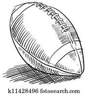 American football sketch American football sketch