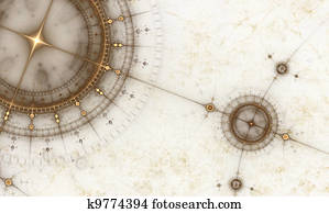Ancient nautical chart, grunge Ancient nautical chart, grunge