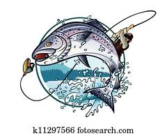 angler, lachs angler, lachs