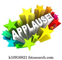 Applause Word Appreciation Ovation Approval Stars Applause Word Appreciation Ovation Approval Stars