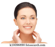 arc, és, kézbesít, közül, gyönyörű woman