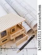 Architecture model house showing bu Architecture model house showing bu
