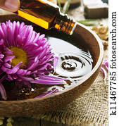 Aromatherapy., essencial, Oil., spa, e, tratamento beleza