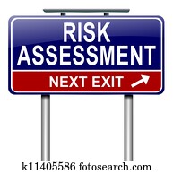 arrisque avaliação, concept.