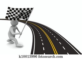 asphalted road on white. Isolated 3D image asphalted road on white. Isolated 3D image