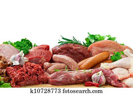 assorted raw meats assorted raw meats