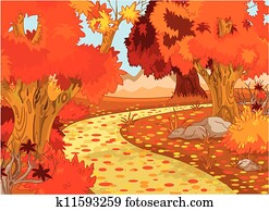 Autumn Forest Landscape Autumn Forest Landscape