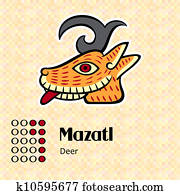 Aztec symbol Mazatl Aztec symbol Mazatl