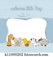 baby boy shower card