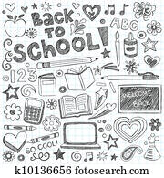 Back to School Sketchy Doodles Set Back to School Sketchy Doodles Set