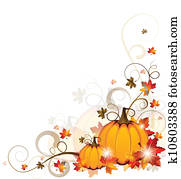 Background with Pumpkins Background with Pumpkins
