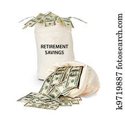 Bag with retirement savings