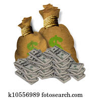 Bags of Cash.