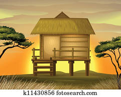 Bamboo hut Bamboo hut