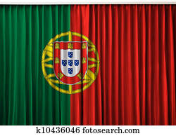 bandeira portugal, ligado, cortina bandeira portugal, ligado, cortina