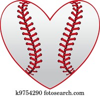 basebol, coração