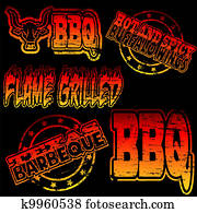 BBQ Rubber Stamp BBQ Rubber Stamp