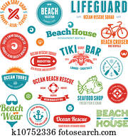 Beach badges and emblems Beach badges and emblems