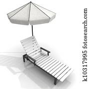 beach deck-chair