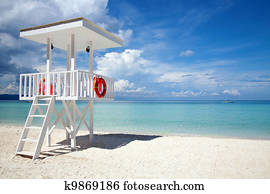 Beach guard tower in Boracay