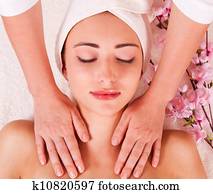 Beatiful women relax in spa