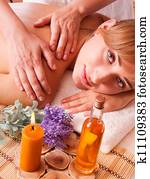 beatiful women relax in spa