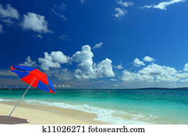 Beautiful beach in Okinawa