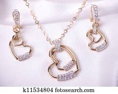 Beautiful jewelry on background Beautiful jewelry on background