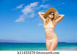 Beautiful Woman at the Beach Beautiful Woman at the Beach