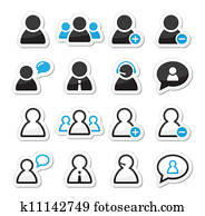 benutzer, mann, symbol, etiketten, satz benutzer, mann, symbol, etiketten, satz