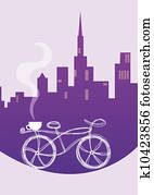 Bicycle in the city Bicycle in the city