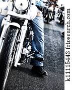 Bikers riding motorbikes Bikers riding motorbikes