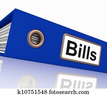 Bills File Shows Accounting And Payments Due Bills File Shows Accounting And Payments Due