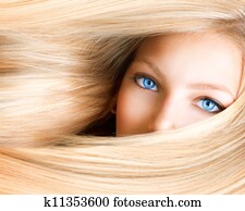 Blond Girl. Blonde Woman with Blue Eyes Blond Girl. Blonde Woman with Blue Eyes