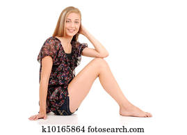 Fully nude more blonde teen girl gets