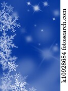 Blue background with snow flakes. Blue background with snow flakes.