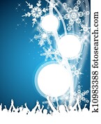 blue winter party flyer blue winter party flyer