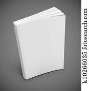 book with blank white cover book with blank white cover