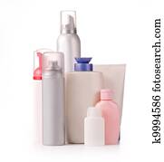 bottles of products bottles of products