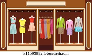 boutique., kleidung frauen, laden boutique., kleidung frauen, laden