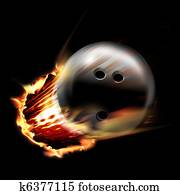 Bowling ball fire Bowling ball fire