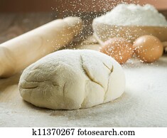 Bread Cooking. Dough Bread Cooking. Dough