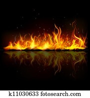 brennender, feuer, flamme brennender, feuer, flamme