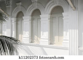 British colonial windows.