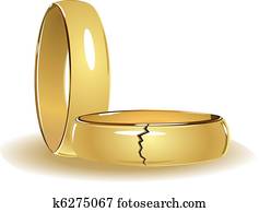 Broken wedding rings Broken wedding rings