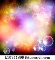 Bubble and bokeh. Abstract spa and health backgrounds Bubble and bokeh. Abstract spa and health backgrounds
