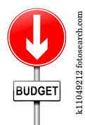 Budget decrease.