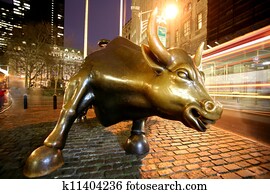 Bull in NY Wall Street Bull in NY Wall Street